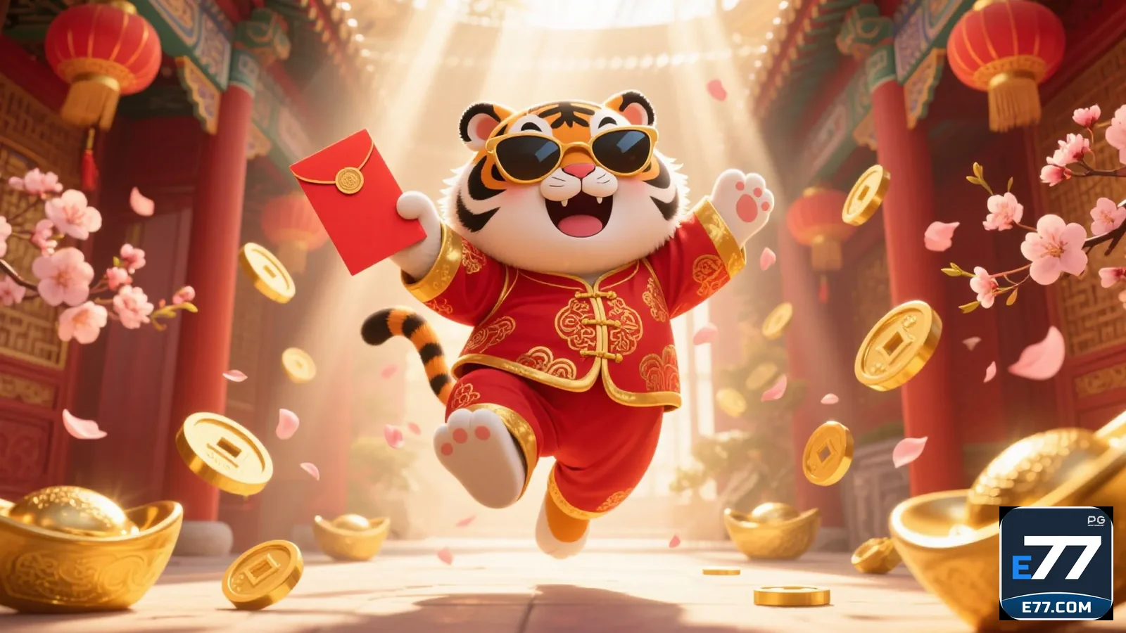 Interface do aplicativo de apostas esportivas e77, destacando sua confiabilidade e experiência premium.