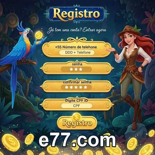 Login seguro no e77.com com verificação no celular