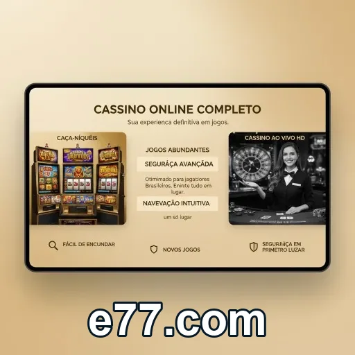 Acesso mobile ao e77.com com login simples