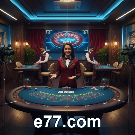 Acesso mobile ao e77.com com login simples