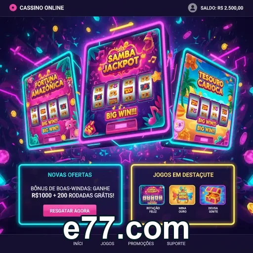 Acesso mobile à plataforma e77.com